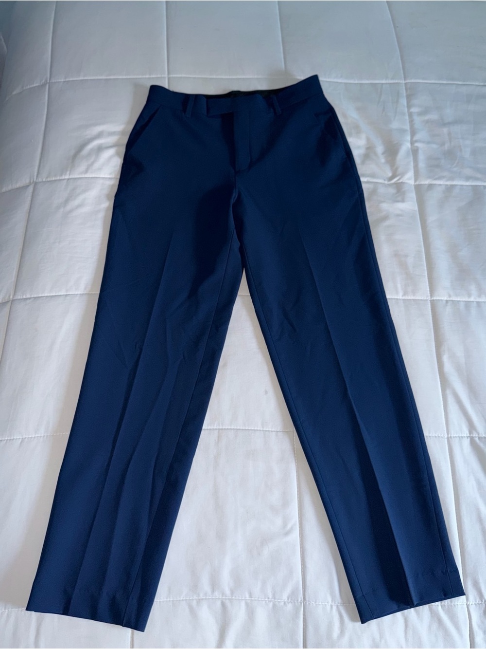 Boys Calvin Klein Navy Tailored Dress Pants - 16